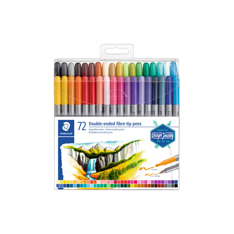 ESTUCHE 72 ROTULADORES STAEDTLER DOBLE PUNTA 3200 ESTUCHE 72 ROTULADORES STAEDTLER DOBLE PUNTA 3200