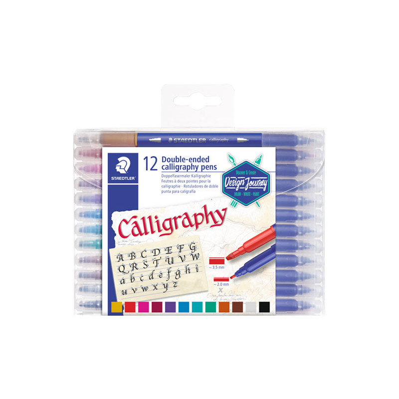 ESTUCHE 12 ROTULADORES STAEDTLER CALLIGRAPH DUO 3005 ESTUCHE 12 ROTULADORES STAEDTLER CALLIGRAPH DUO 3005