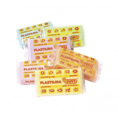 CAJA 6 PASTILLAS PLASTILINA JOVI PASTEL 50gr