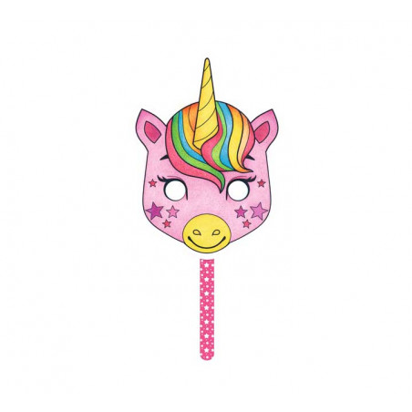 MÁSCARA PARA COLOREAR CLAIREFONTAINE "GRAFFY STICK: UNICORNIO"