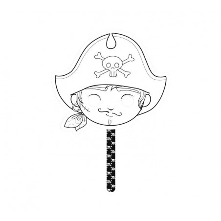 MÁSCARA PARA COLOREAR CLAIREFONTAINE "GRAFFY STICK: PIRATA"