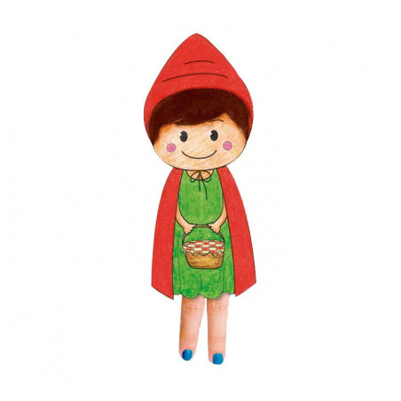 PACK MARIONETAS DE DEDOS NIEFENVER: CAPERUCITA ROJA