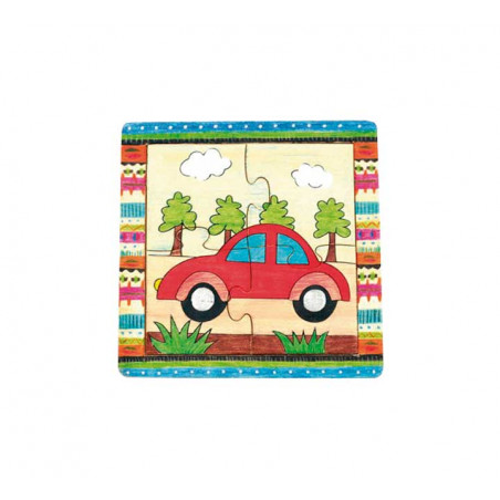 PACK 2 PUZZLES NIEFENVER DE MADERA: ANIMALES TRANSPORTES