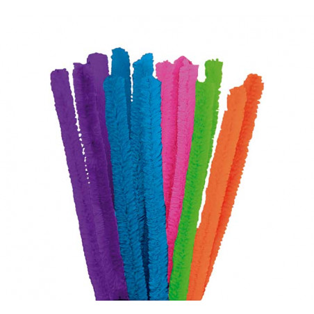 BOLSA 10 CHENILLAS ACRÍLICOS INNSPIRO Ø15mm SURTIDOS