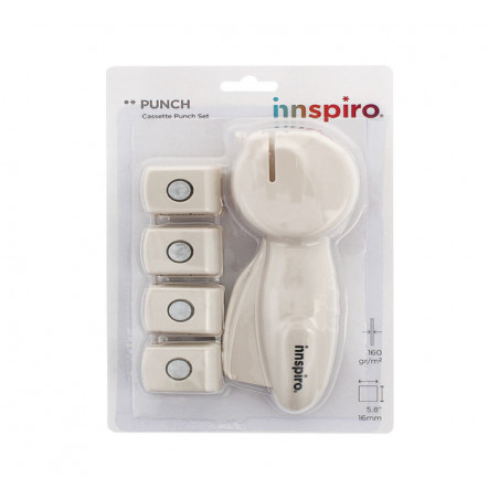 SET TROQUELADORA CASSETTE INNSPIRO + 4 CARTUCHOS "EMOTICONOS"