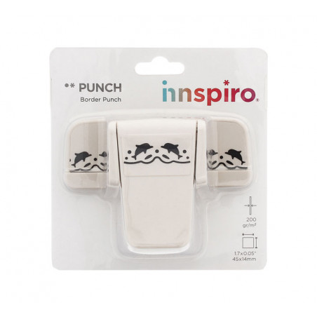 TROQUELADORA INNSPIRO DE BORDES CONTINUOS "DELFINES" 45x14mm