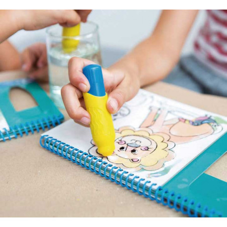 SET BLOC 4h APLI KIDS + PINCEL DE AGUA "AQUA FUN SELVA"