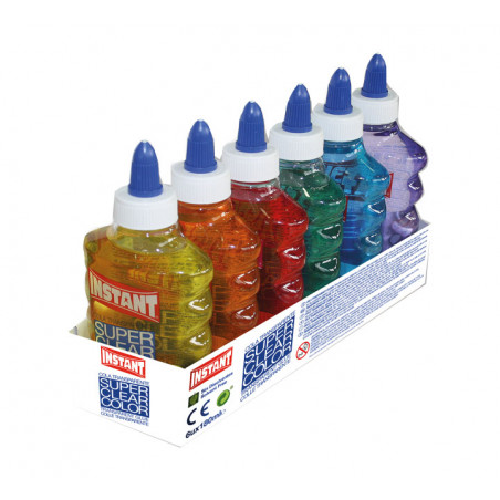 CAJA 6 BOTES COLA INSTANT "SUPERCLEAR COLOR" 180ml