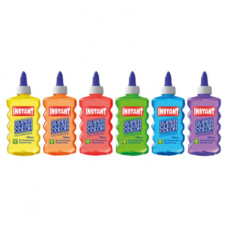CAJA 6 BOTES COLA INSTANT "SUPERCLEAR COLOR" 180ml