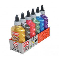 CAJA 6 BOTES COLA INSTANT "METAL GLUE" 180ml