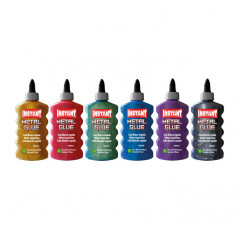 CAJA 6 BOTES COLA INSTANT "METAL GLUE" 180ml