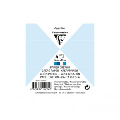 PACK 4 ROLLOS PAPEL CREPÉ CLAIREFONTAINE 5cmx10m MIX AZUL