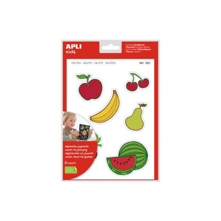 BLÍSTER 2h MAXI GOMETS APLI TEMÁTICOS "FRUTAS"