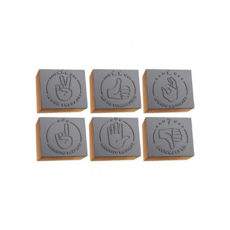 BOTE 6 SELLOS DE MOTIVACIÓN NIEFENVER "MANOS"