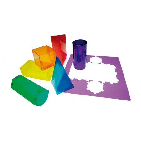 SET 6 FIGURAS GEOMÉTRICAS HENBEA "GEOS TRANSLÚCIDOS"
