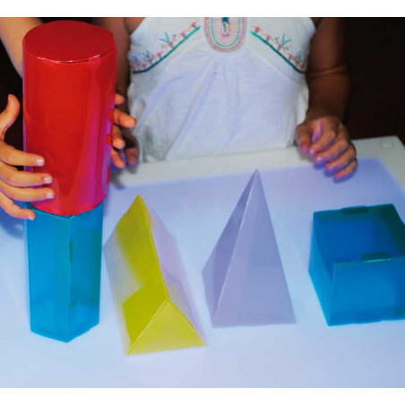 SET 6 FIGURAS GEOMÉTRICAS HENBEA "GEOS TRANSLÚCIDOS"