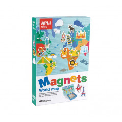 JUEGO MAGNÉTICO APLI KIDS "MAPA MUNDI"