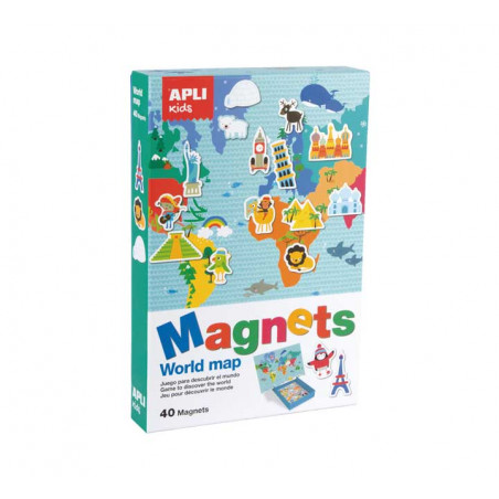 JUEGO MAGNÉTICO APLI KIDS "MAPA MUNDI"