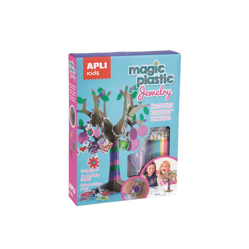 JUEGO APLI KIDS "MAGIC PLASTIC JEWELRY"