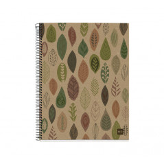 CUADERNO MIQUEL RIUS NOTEBOOK 4 "ECOHOJAS" 120h A5