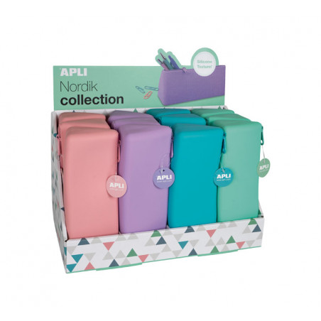 EXPOSITOR 12 u. ESTUCHES TRIANGULARES APLI NORDIK COLLECTION