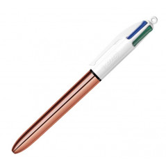 BOLÍGRAFO BIC 4 COLORES ROSE GOLD