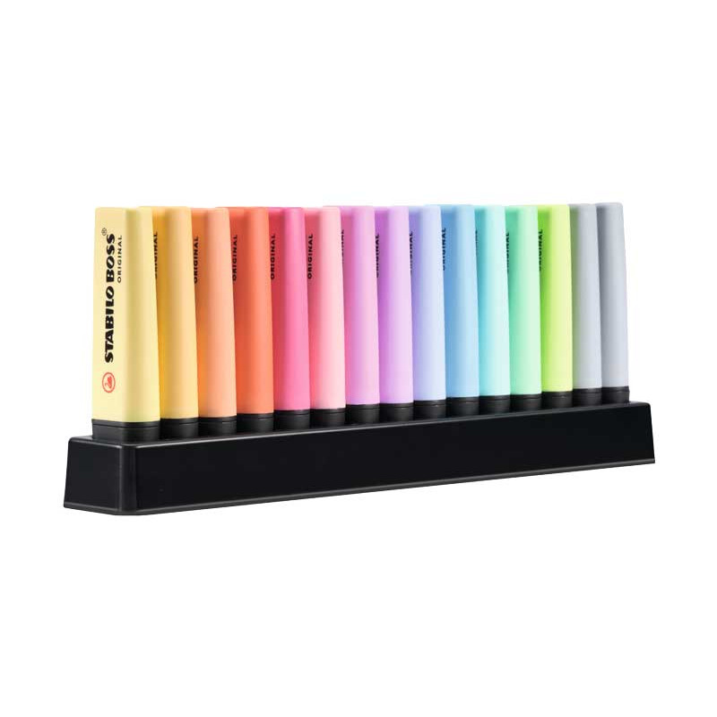 PEANA 15 MARCADORES FLUORESCENTES STABILO BOSS ORIGINAL PASTEL