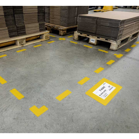 PACK 10 VENTANAS DE MARCACIÓN DURABLE A4 PARA SUELO
