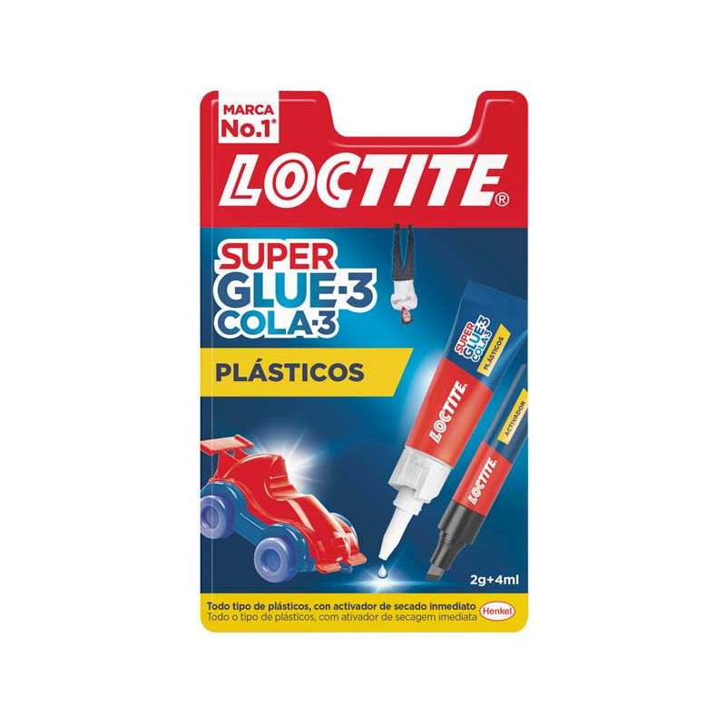 BLÍSTER PEGAMENTO LOCTITE SUPER GLUE-3 PLÁSTICOS DIFÍCILES