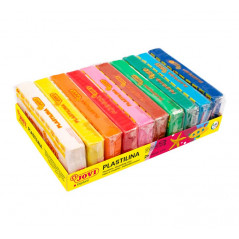 CAJA 10 PASTILLAS PLASTILINA JOVI 150gr