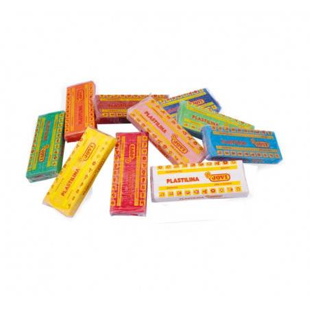 CAJA 10 PASTILLAS PLASTILINA JOVI 150gr