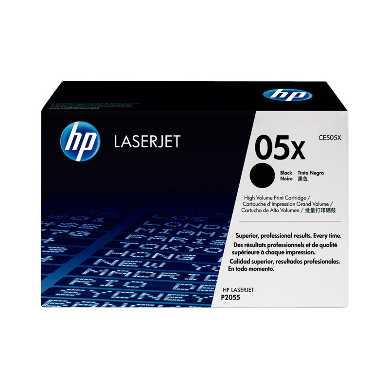 CARTUCHO DE TÓNER ORIGINAL LASERJET HP 05X DE ALTA CAPACIDAD