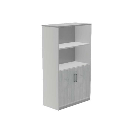 ARMARIO MADERA ROCADA "STORE" 156x90cm PUERTAS BAJAS GRIS