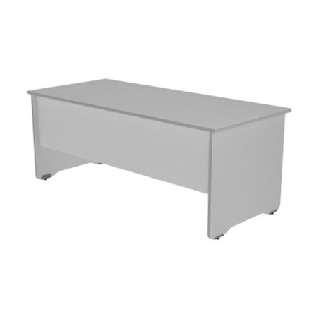 MESA ROCADA SERIE WORK 180x80cm ALUMINIO-GRIS