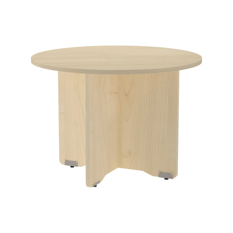 MESA ROCADA CIRCULAR Y PIE PANEL SERIE MEETING COL. HAYA - HAYA 120 CM