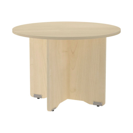 MESA ROCADA CIRCULAR Y PIE PANEL SERIE MEETING COL. HAYA - HAYA 120 CM