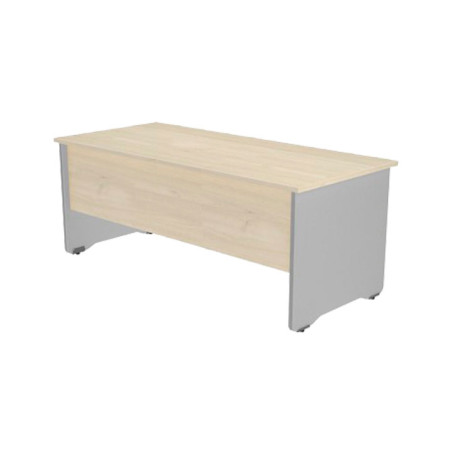 MESA ROCADA SERIE WORK 140x80cm ALUMINIO-HAYA