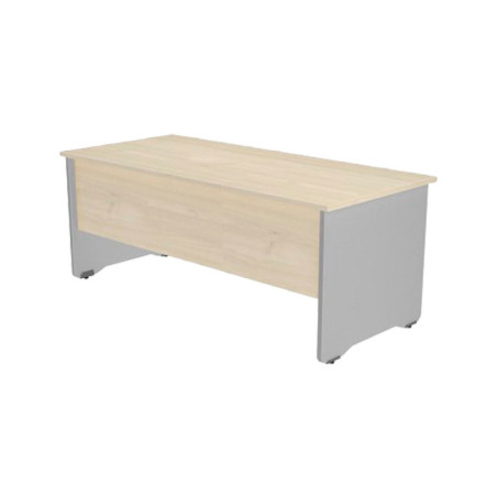 MESA ROCADA SERIE WORK 200x80cm ALUMINIO-HAYA