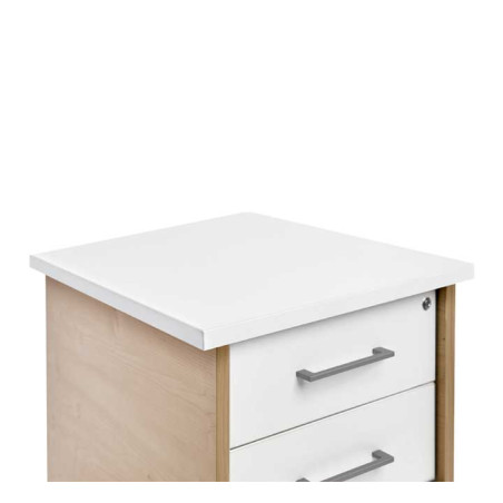 BUCK MÓVIL ROCADA SERIE STORE 2 CAJONES HAYA-BLANCO 60x50x72cm