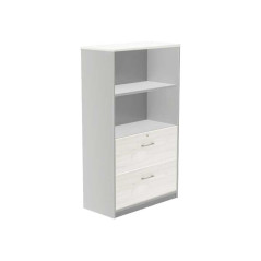 ARMARIO CARPETERO ROCADA SERIE STORE ALUMINIO - BLANCO 156x90cm