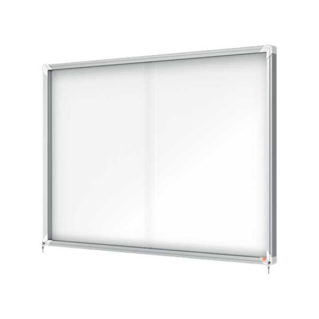 VITRINA NOBO MAGNÉTICA 141,2x100x5,4cm PUERTAS CORREDERAS