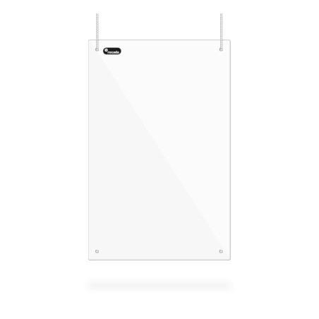 MAMPARA PROTECTORA ROCADA CON FIJACIÓN AL TECHO 100x65 cm