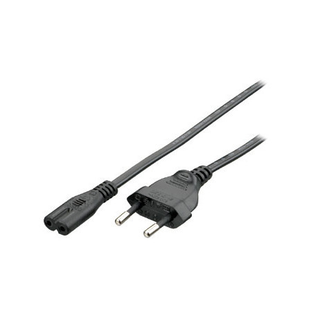 112160 CABLE DE TRANSMISIÓN NEGRO 1,8 M C7 ACOPLADOR CEE7/16