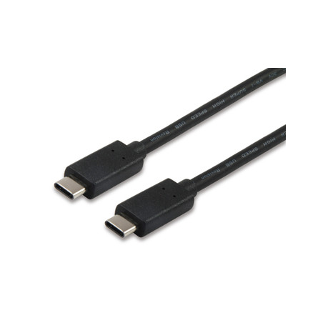 12834207 CABLE USB 1 M USB 3.2 GEN 2 (3.1 GEN 2) USB C NEGRO