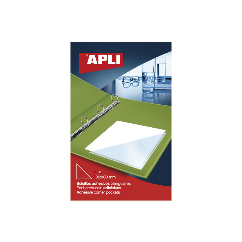 CAJA 12 BOLSILLOS TRIANGULARES APLI 75x75mm CAJA 12 BOLSILLOS TRIANGULARES APLI 75x75mm