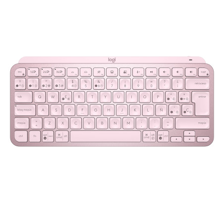 MX KEYS MINI MINIMALIST WIRELESS ILLUMINATED KEYBOARD TECLADO RF WIRELESS + BLUETOOTH ESPAÑOL ROSA
