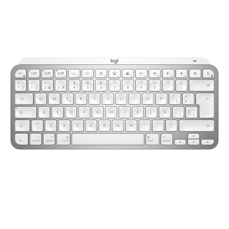 MX KEYS MINI FOR MAC MINIMALIST WIRELESS ILLUMINATED KEYBOARD TECLADO BLUETOOTH QWERTY ESPAÑOL GRIS