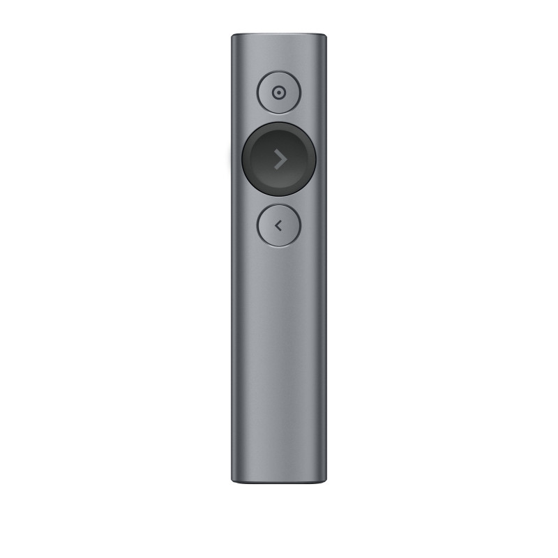 SPOTLIGHT PRESENTATION REMOTE APUNTADOR INALÁMBRICOS BLUETOOTH/RF GRIS