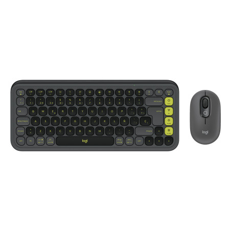 920-013118 TECLADO RATÓN INCLUIDO UNIVERSAL BLUETOOTH QWERTY ESPAÑOL GRAFITO, VERDE