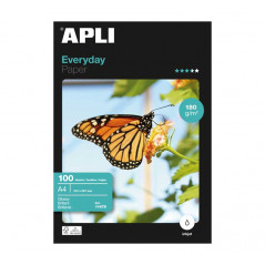 PAQUETE 100h PAPEL APLI EVERYDAY A4 180gr